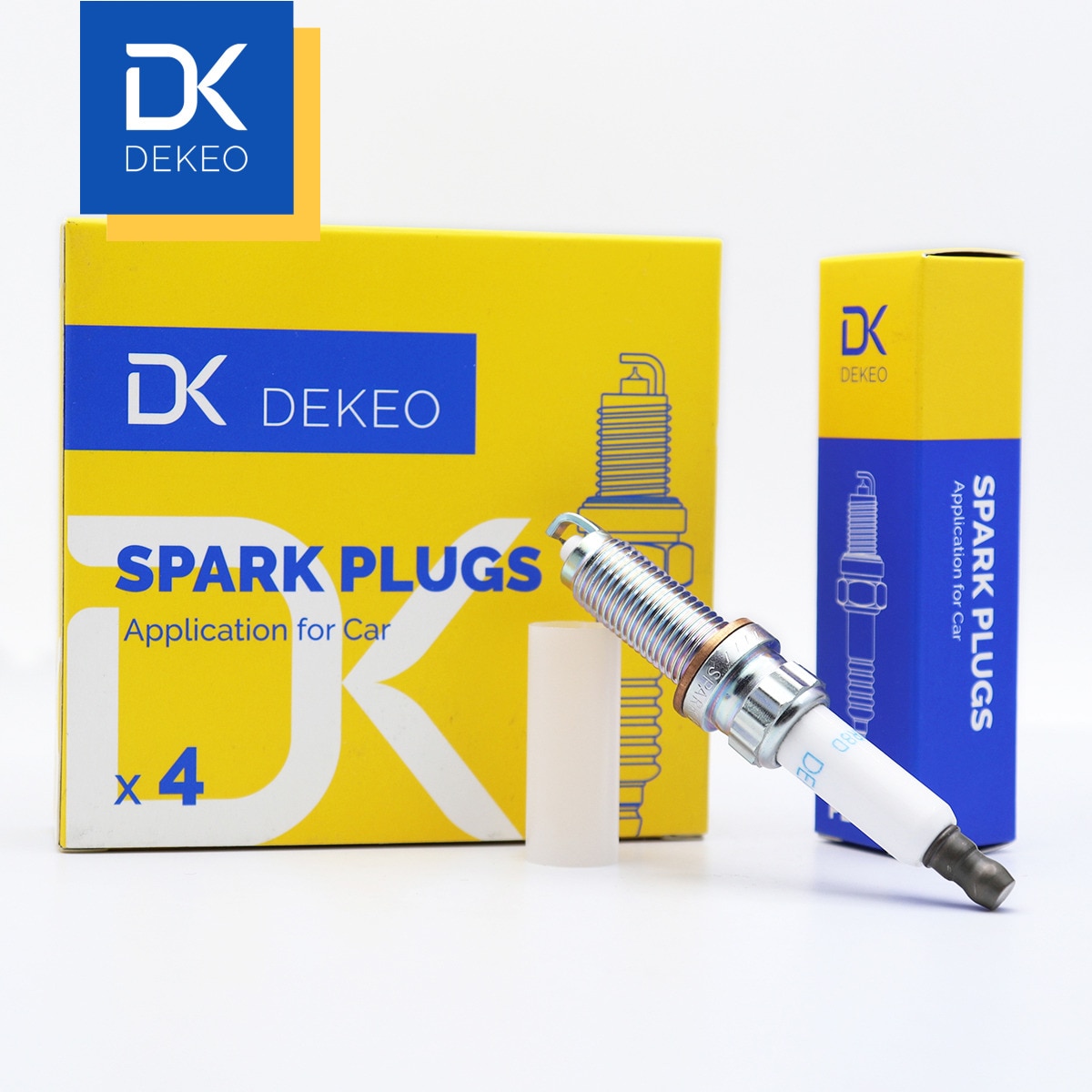 Dekeo SILZKBR8C8S(97506) ZMR5TPP330 ZR5TPP33-S OEM Iridium Spark Plug Fit for BMW 125i 320i 328i 420i 428i 520i 528i Set of 4PCS