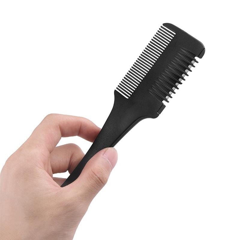2pcs Hair Cutter Comb Double Edge Hair Razor Trimmer Blades Thinning Comb DIY Styling Comb