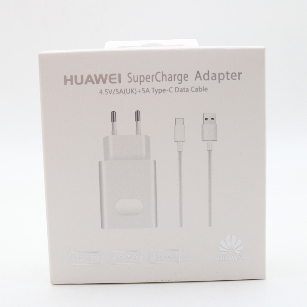 Huawei 5 v 4.5a usb super carregador supercharge 5a tipo c cabo para companheiro 10 20 30 pro p40 p30 p20 pro p9 p10 mais honra 10 20 v10: EU set with box