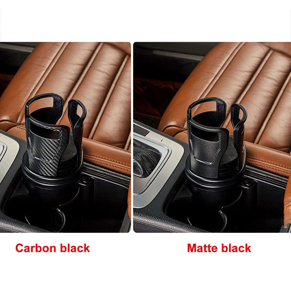 2 In 1 Cup Holder Slip-proof 360 Degree Rotating Water Car Multifunctional Cup Drink Bottle Holder with 16pcs Sponge Mat