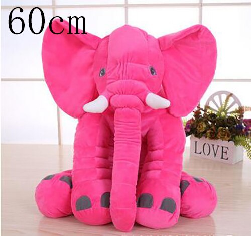 60cm pillow baby elephant shaped baby kids toy pillow head protection sleep cushion infant newborn child elephant photo bag: red 60cm