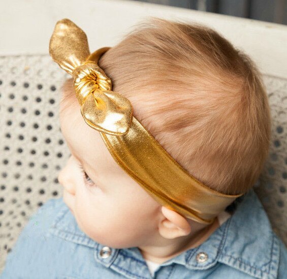 Baby Headband Girls Rabbit Baby Bows Ear Hairband Turban Knot Tie Head Wraps Gd Baby Hair Accessories Bandeau BABYs Fille