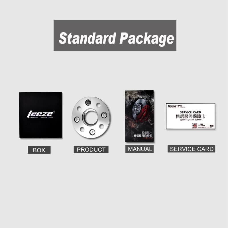 TEEZE Auto Zubehör Aluminium Legierung 7075-T6 Spurverbreiterungen 4x108 CB 63,4mm für Fest 20mm Rad-Adapter 1 stück