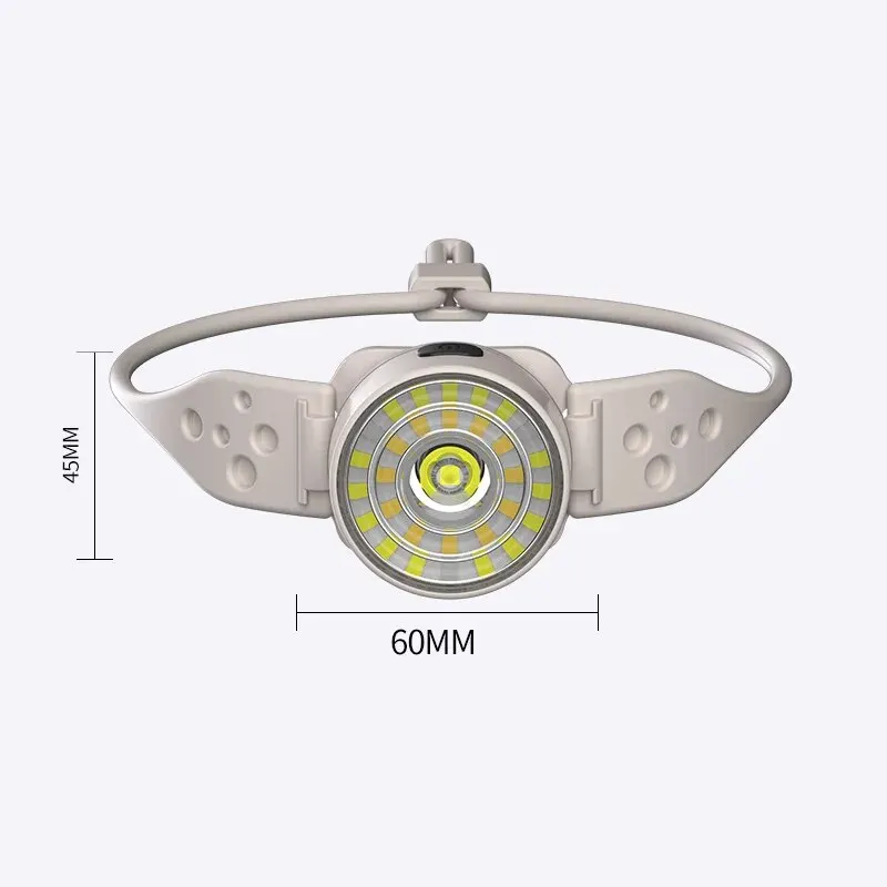 Linterna frontal LED recargable, potente linterna frontal para pesca, Camping, senderismo, Mini luz LED