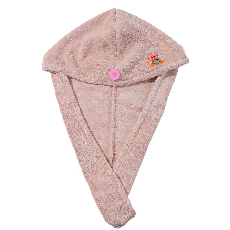 Magic Microfiber Haar Sneldrogende Wrap Lady Handdoek Snel Droog Haar Hoed Cap Tulband Head Wrap Baden Gereedschap Super Absorberende douche: Pink