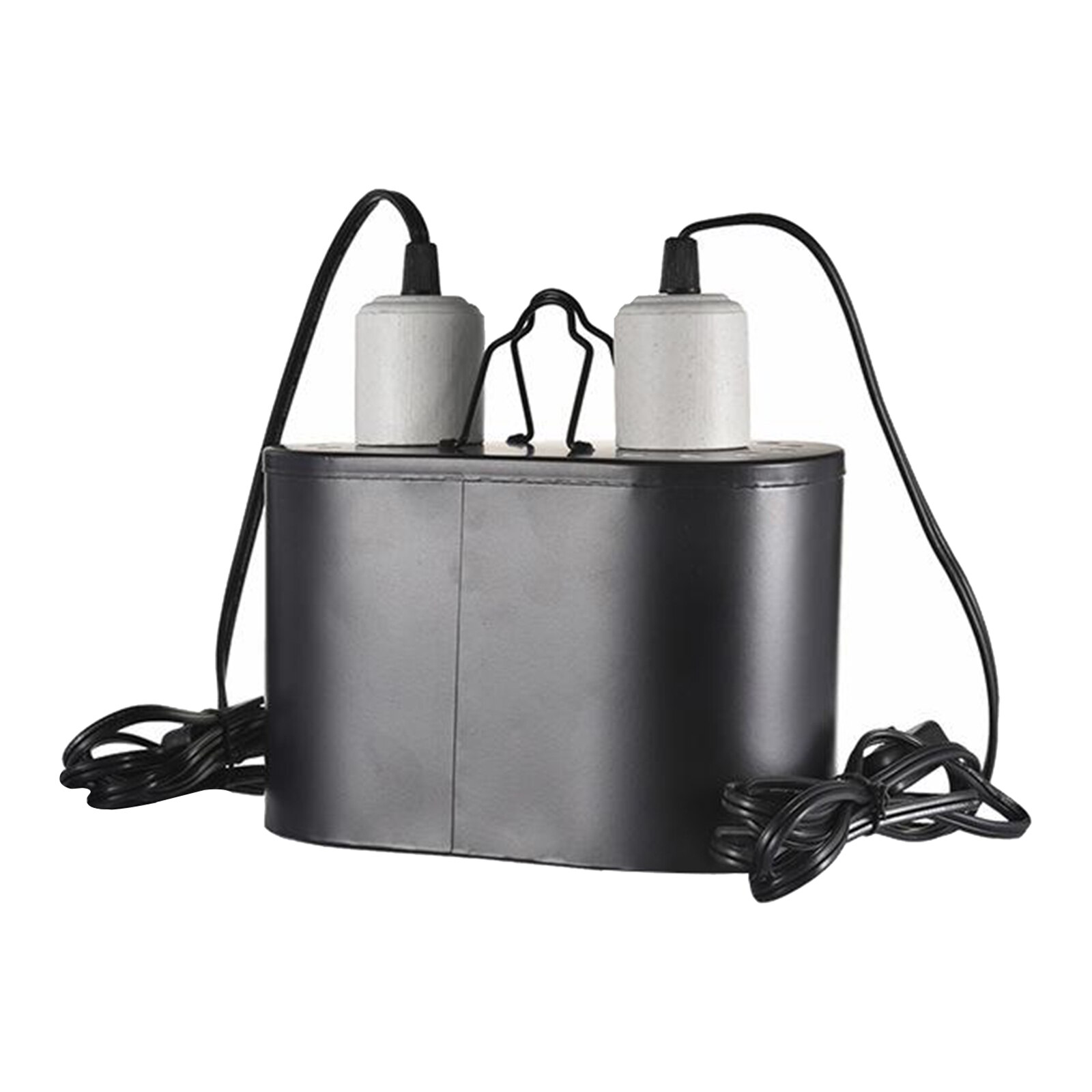 Dual Reptile Light Fixture Base for Reptile Dome UVB Light Daylight Lamp Cap Combo Integration Heat Lighting Lamp Kit