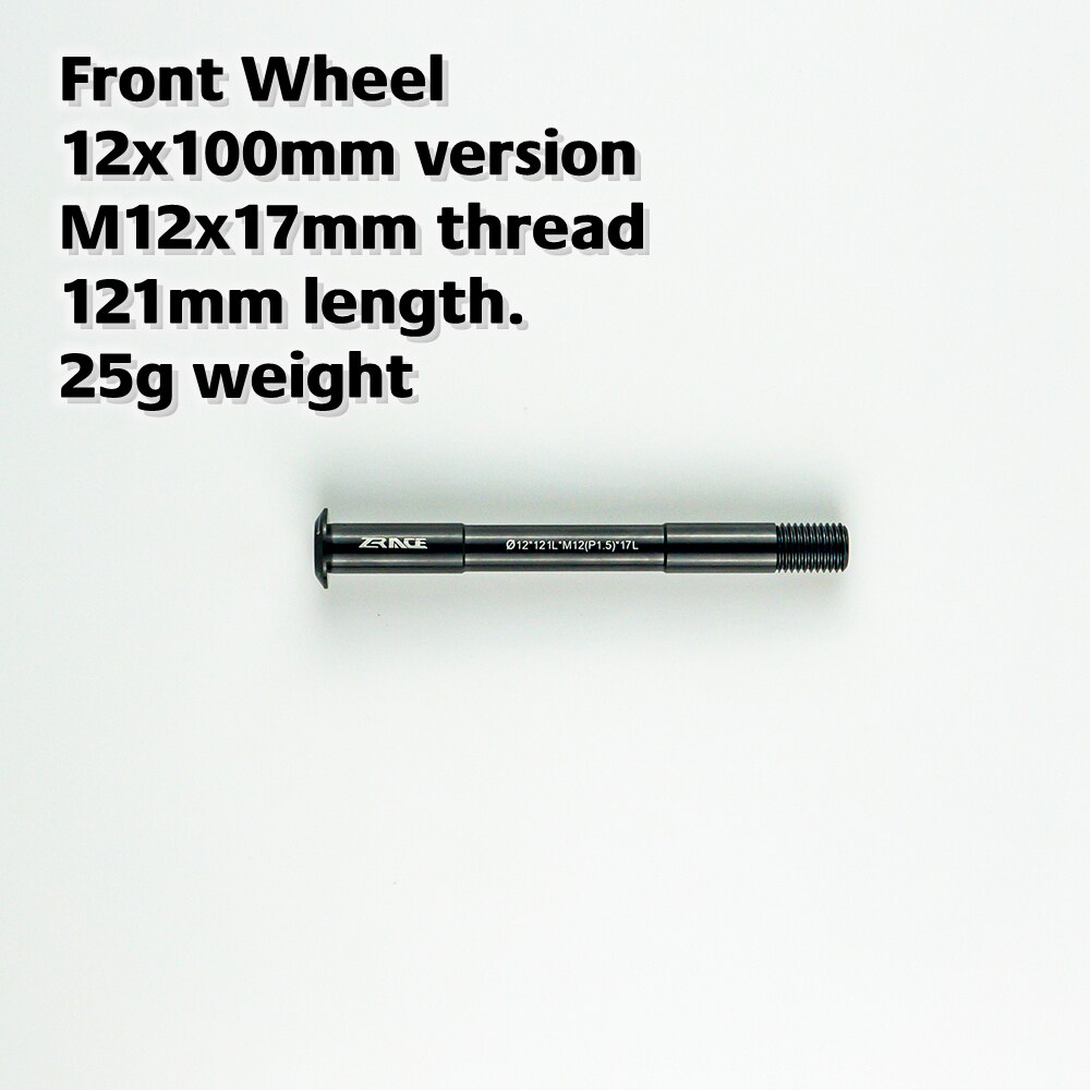 ZRACE-buje de bicicleta de carretera, eje pasante para rueda delantera/trasera, 12x100 / 12x135, marco de carretera de fibra de carbono Compatible: Front 12x121