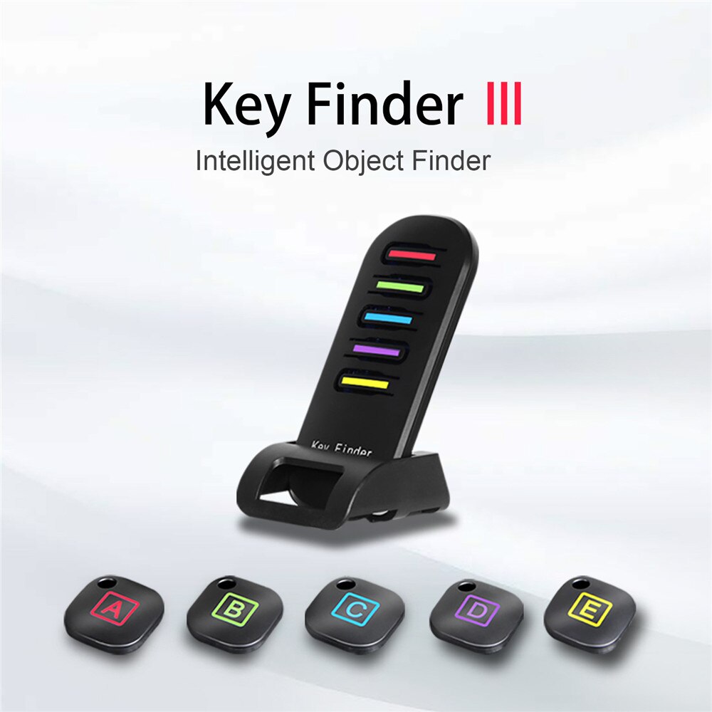 5 In 1 Wireless Key Finder Remote Tracker Locator Lost Receiver Keychain Alarm Key Finder Locator Wallet Tracker
