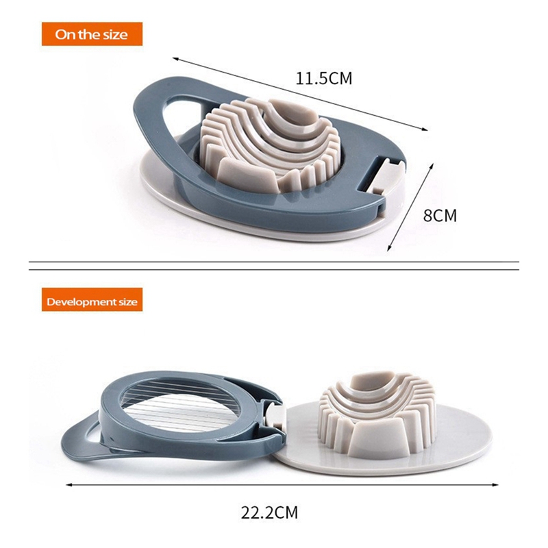 Multifunction Egg Slicer Section Cutter Divider Plastic Egg Splitter Cut Egg Device Kitchen Egg Tools