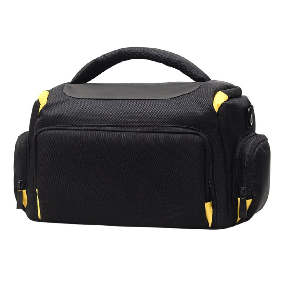 Waterproof Digital DSLR Camera Bag Nylon Shoulder Case Video Camera Bag Outdoor Camera Handbags Photography Photo Bag: Yellow M