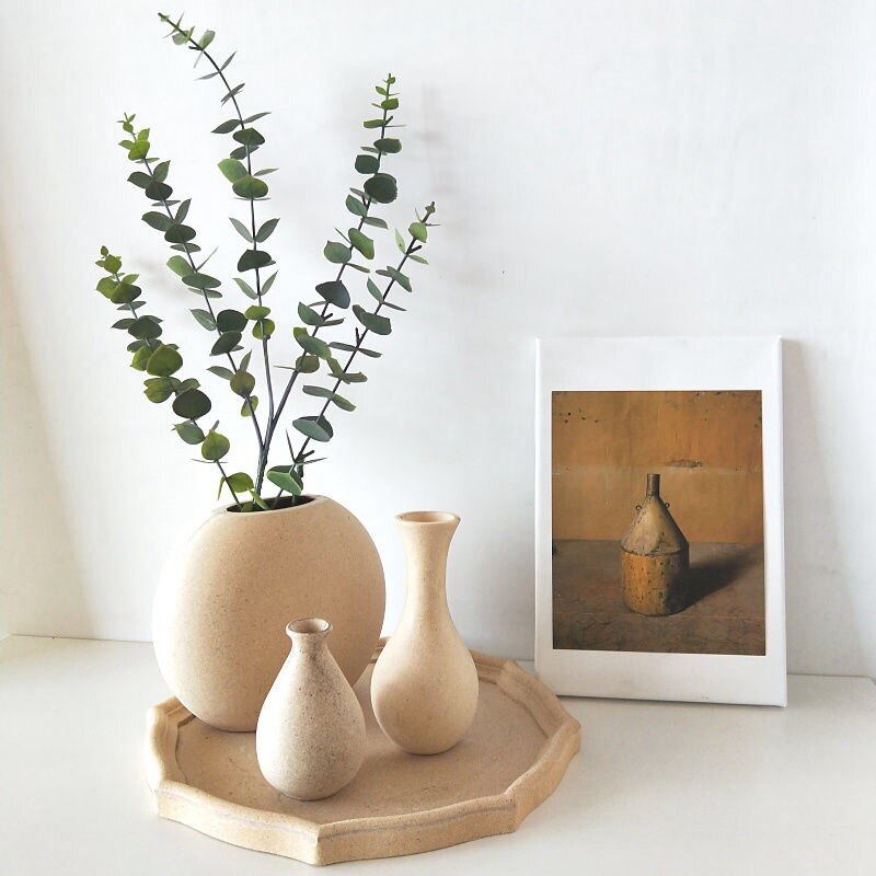 Ins træ miljøvenlig vase blomsterarrangement flaske desktop dekorative vaser enkle praktiske bordpynt boligindretning