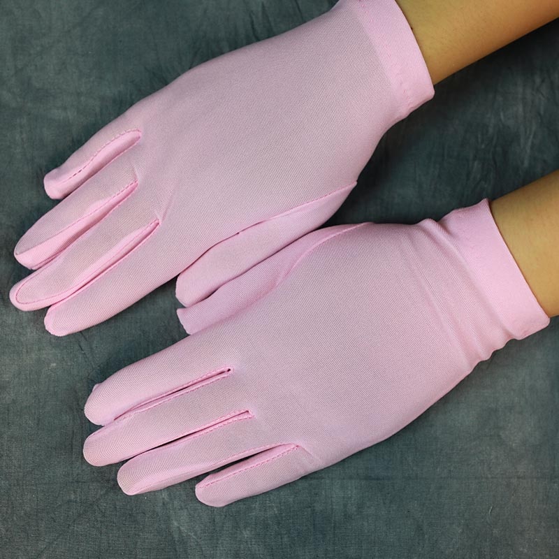 Guantes de baile para niñas a la altura de la muñeca, guantes cortos de boda para mujer en rojo/Negro/Blanco, guantes de novia ST211
