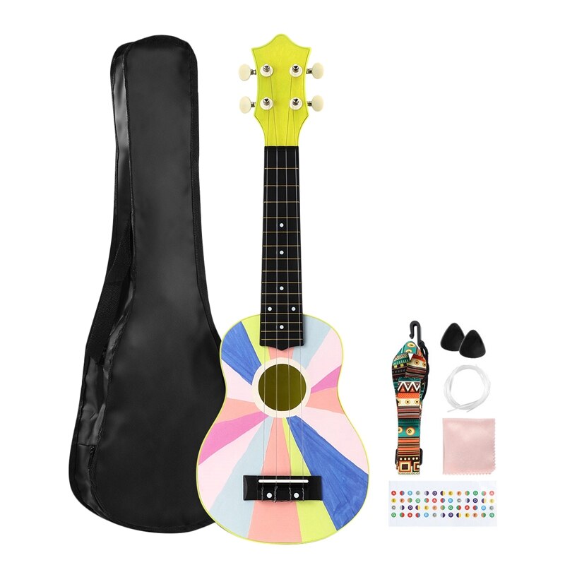 21 Inch Ukulele Kid Guitar Four String Wood Children Ukulele Ukulele Uke Beginner Kit Kids Students Starter Best