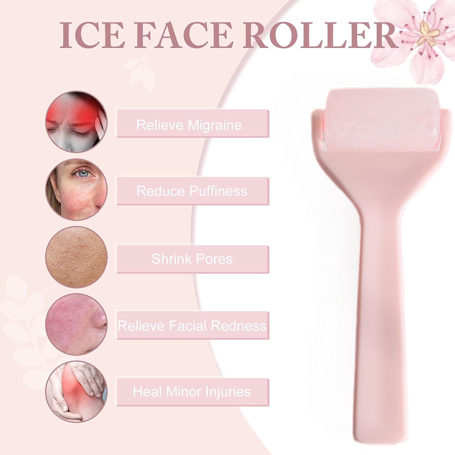 Rouleau de glace pour améliorer la peau, raffermissant, peau lisse, Anti-rides, sacs pour les yeux, refroidissement réutilisable, rouleau de glace pour le visage, pour usage domestique