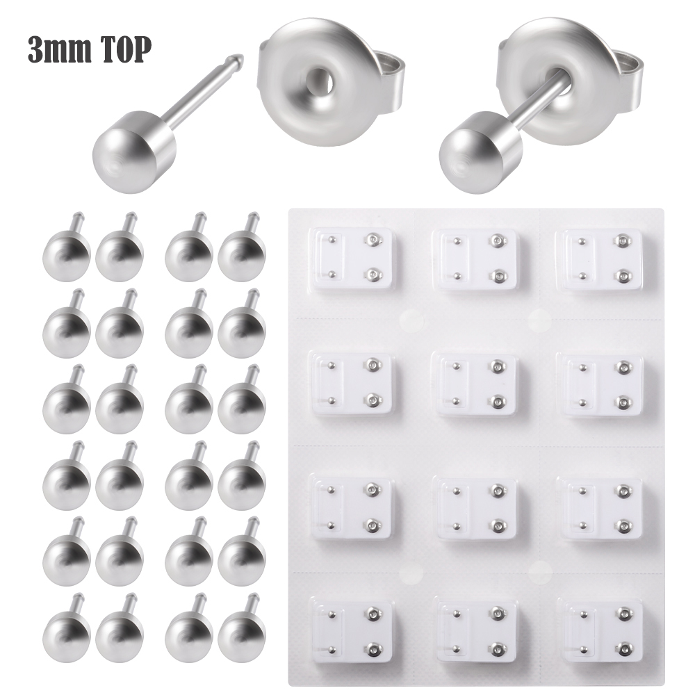 12 par øredobber i kirurgisk stål i måke og sølv, brusk, helix-lapp, konkyliepiercing, øredobber, piercing, kroppssmykker: rhodium belagt