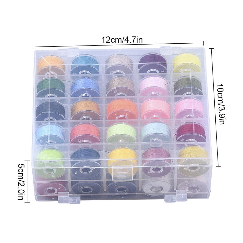 50 Pcs/box Color Random Prewound Bobbin Threads DIY Crafting Embroidery Quilting Sewing Machine Thread Spool