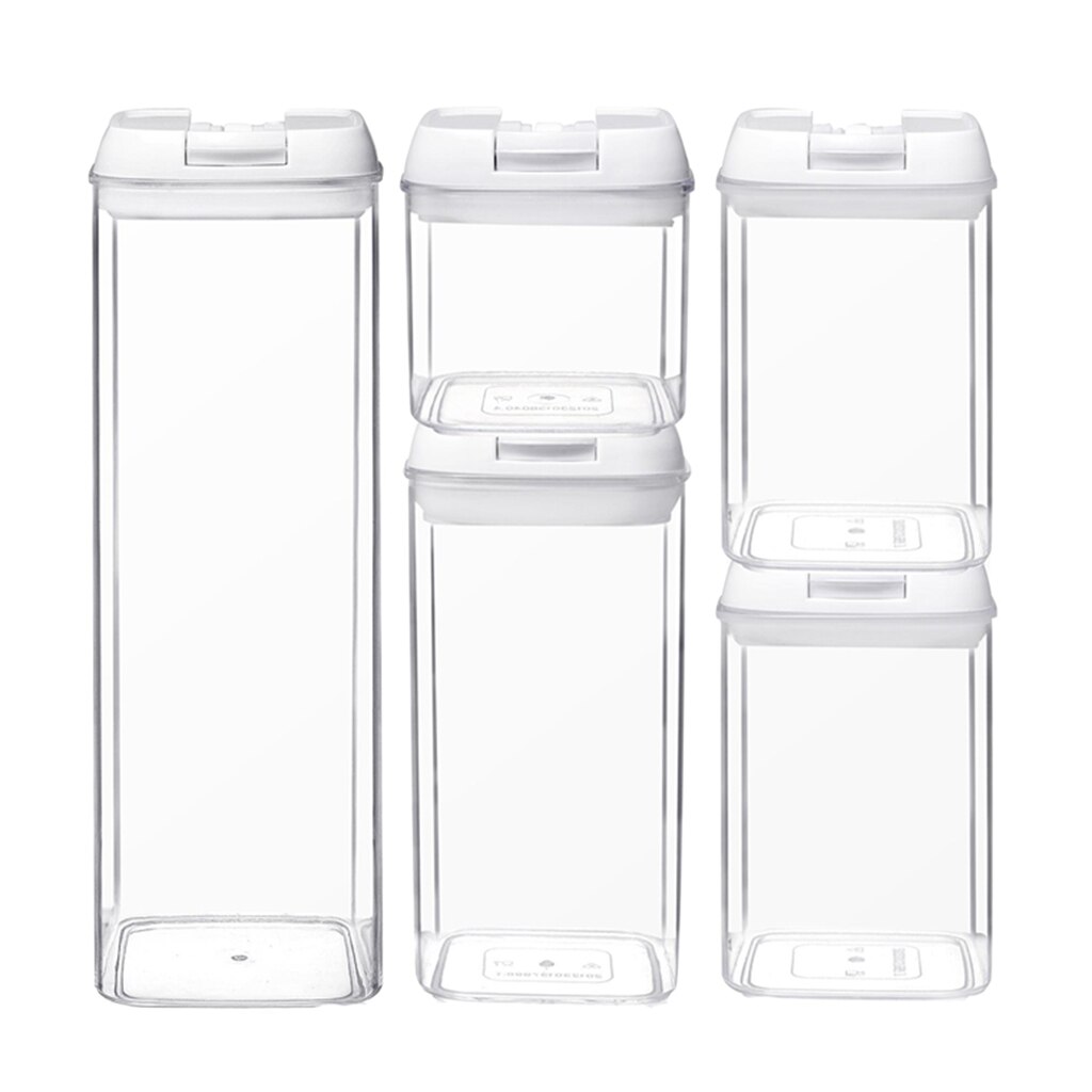 Airtight Cereal Containers BPA Free Plastic with Easy Lock Lids for Kitchen Pantry Organization and Storage