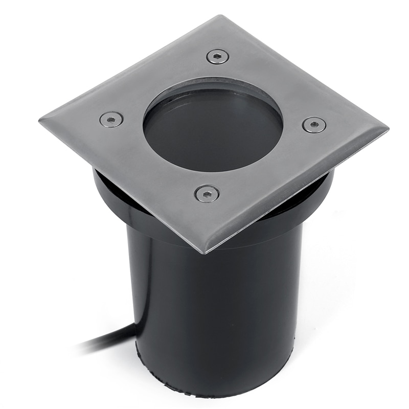 LED In-ground Light AC220V Buried Lights GU10 Waterproof IP67 Outdoor Recessed Spot Ground Lamp Underground Floor Lamps: Square