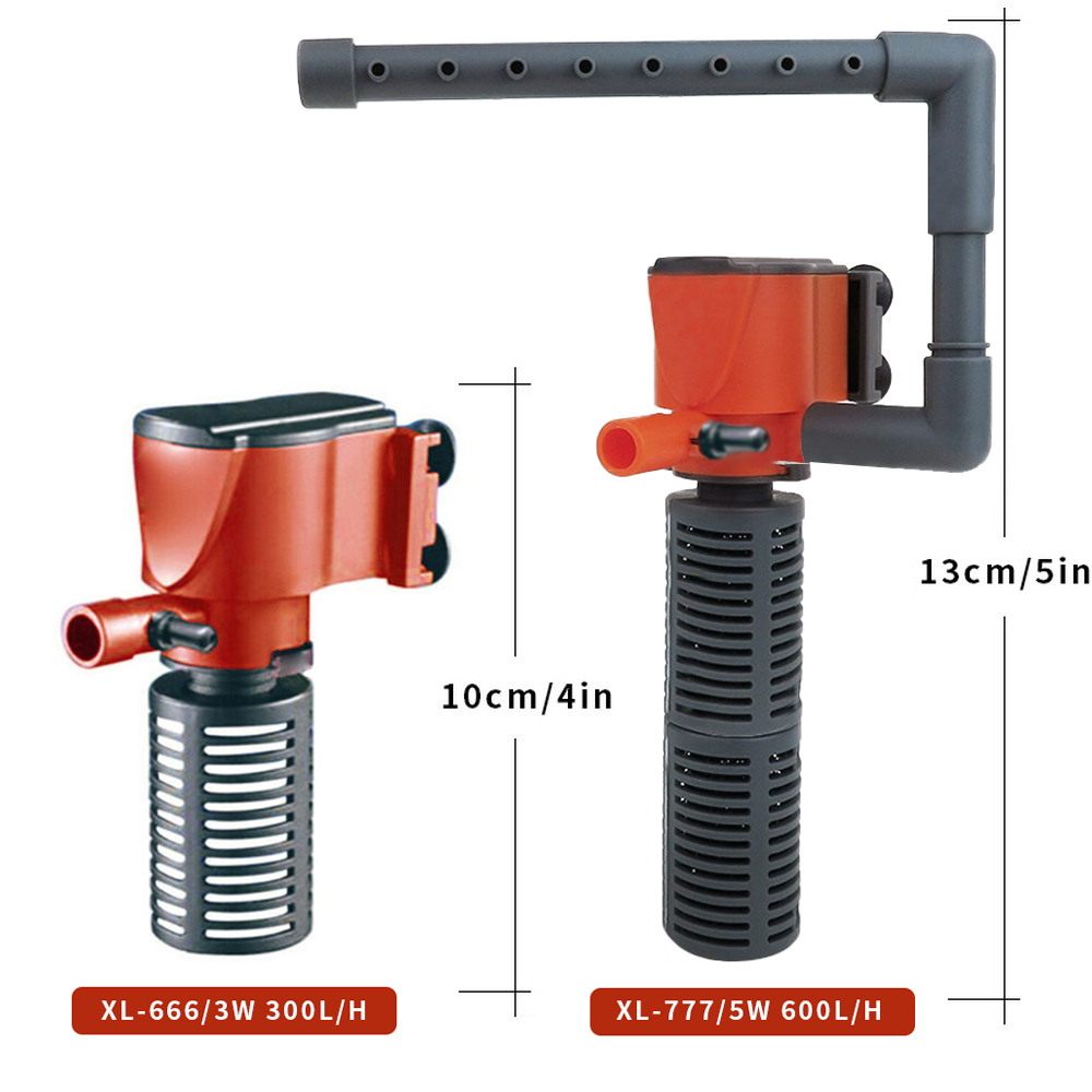 3 In 1 Aquarium Internal Filter Oxygen Submersible Pump Helps To Stable Water Large Oxygen Content Save Energy