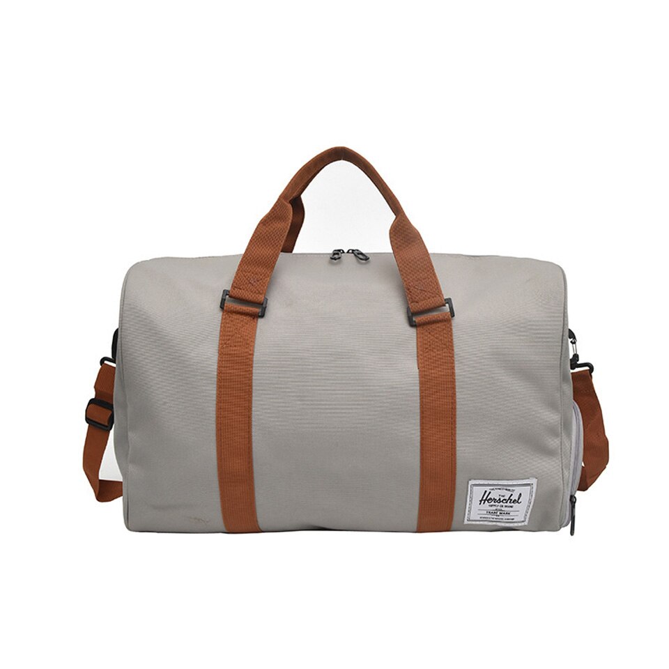 Torby podróżne Crossbody kobiety mężczyźni duży worek marynarski bagaż podręczny torby podróżne na ramię torebki z niezależnym magazynem obuwia: szary