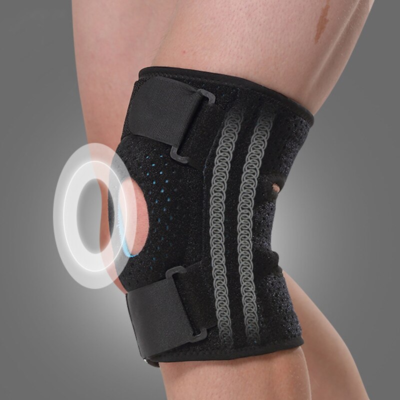 1 PCS Spring Knee Brace for Arthritis Joints Knee Support Protector Patella Pad for Work Sport Hiking Gym Cycling Mountaineering