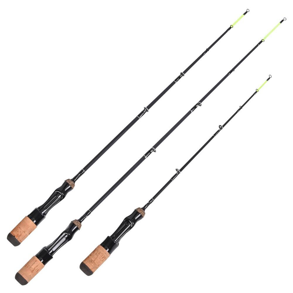 Goture Winter fishing rod Flat Tip Ice Fishing Rod 48cm 63.5cm 71cm Ultralight Carp Perch Pike Jiggjing Fishing Pole