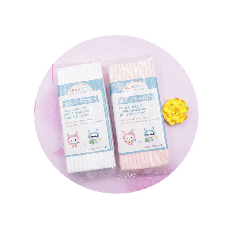 Myk leire dukke leire 250g hud hvit leire keramikk diy håndlaget materiale miljømessig leire jord myk leire skulptur