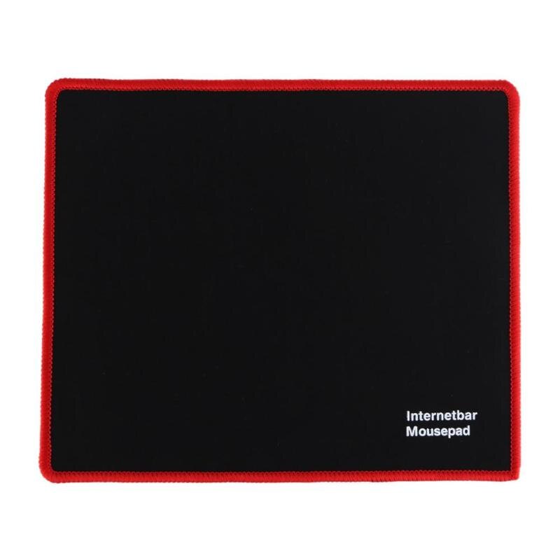 Tapis De Souris Noir Rouge Bord de Verrouillage de Vitesse En Caoutchouc Tapis De Souris de jeu pour PC Ordinateur Portable Noir Jeux Souris Micepad