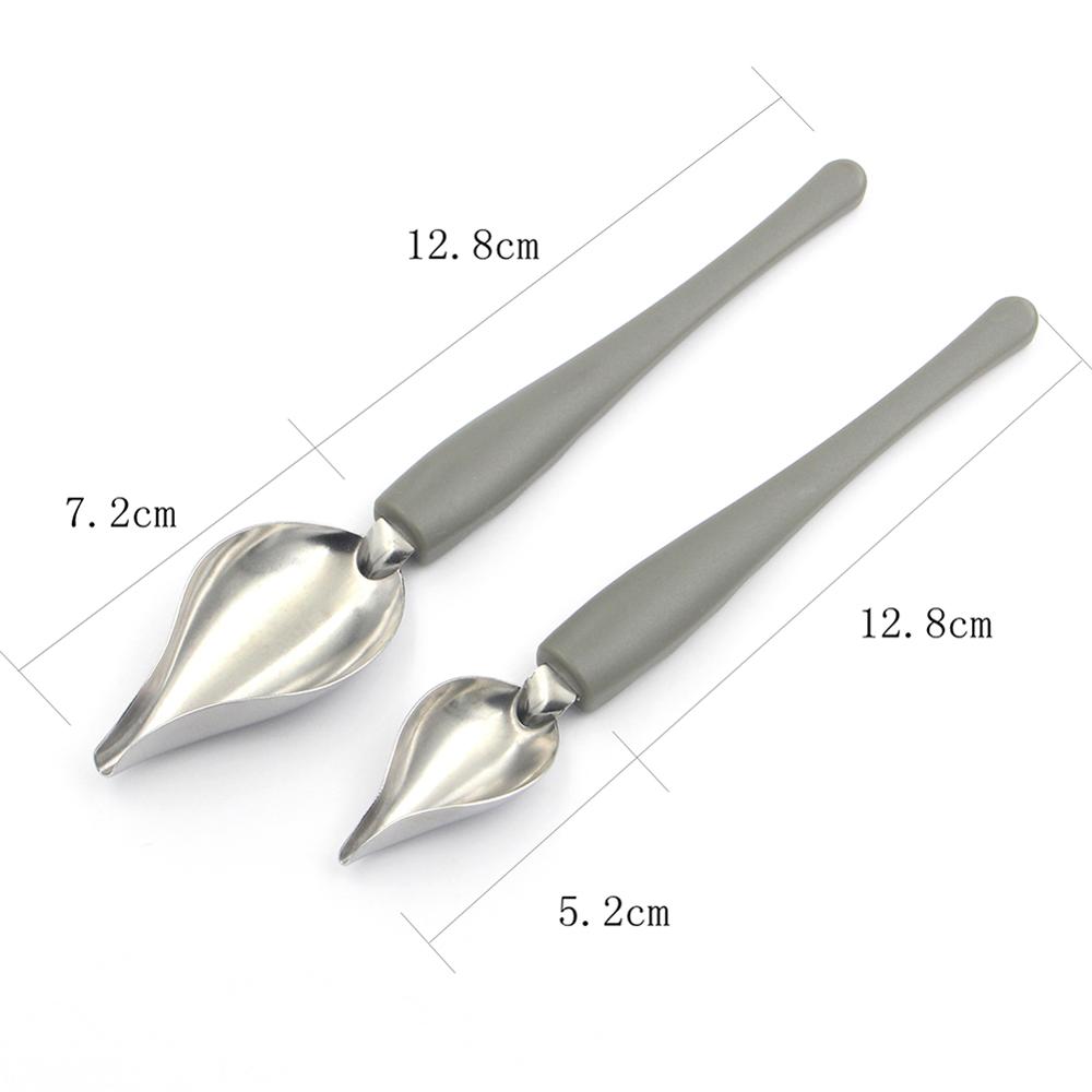 Cuchara creativa decorativa para decorar Sushi, herramienta de para sorteo de comida, plato de aderezo de salsa, utensilios para hornear, cucharas de comida para pasteles, novedad