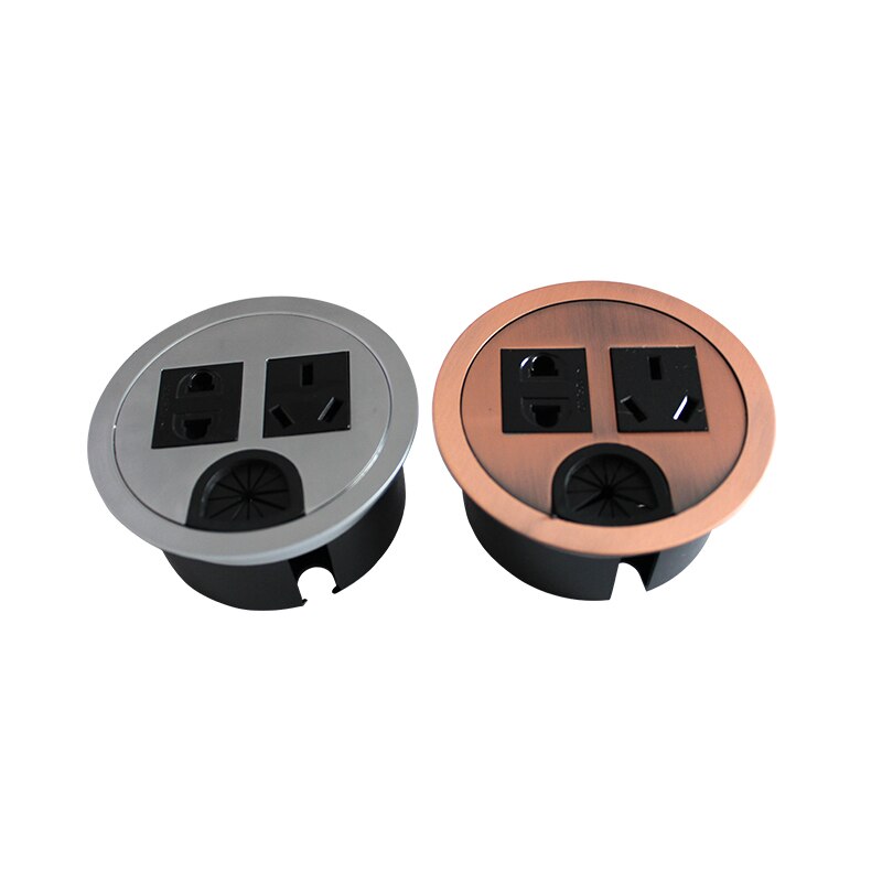 desktop socket outlet Computer Table Wire Hole Cover table cable grommet Pop-up Outlets Three Inserts Power outlet