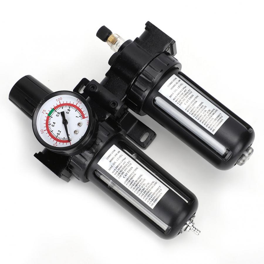 SFC2000 Wasser Öl Separator Luft Kompressor Falle Filter Regler Öl Öler Feuchtigkeit Filter Automatische Ablauf 0.1 ~ 1Mpa Einstellen