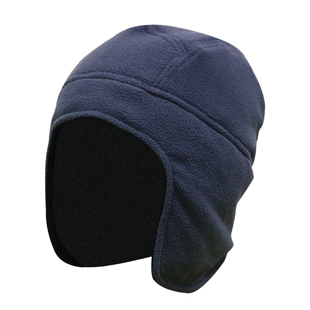 Men Winter Hat with Earflap Russia Ushanka Bomber Hats Pilot Trapper Aviator Cap Snow Caps Female #410: Purple 