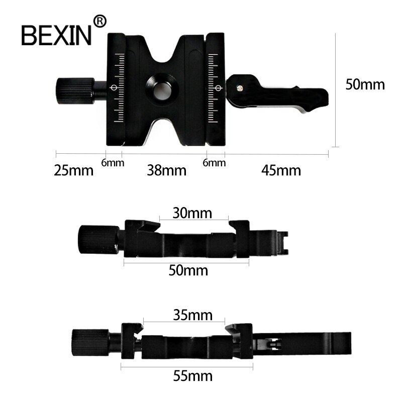 Doppel sperren kamera schnell Freisetzung Klemme kamera Klemme Aluminium stativ Adapter schnell montieren zubehör für sterben dslr kamera