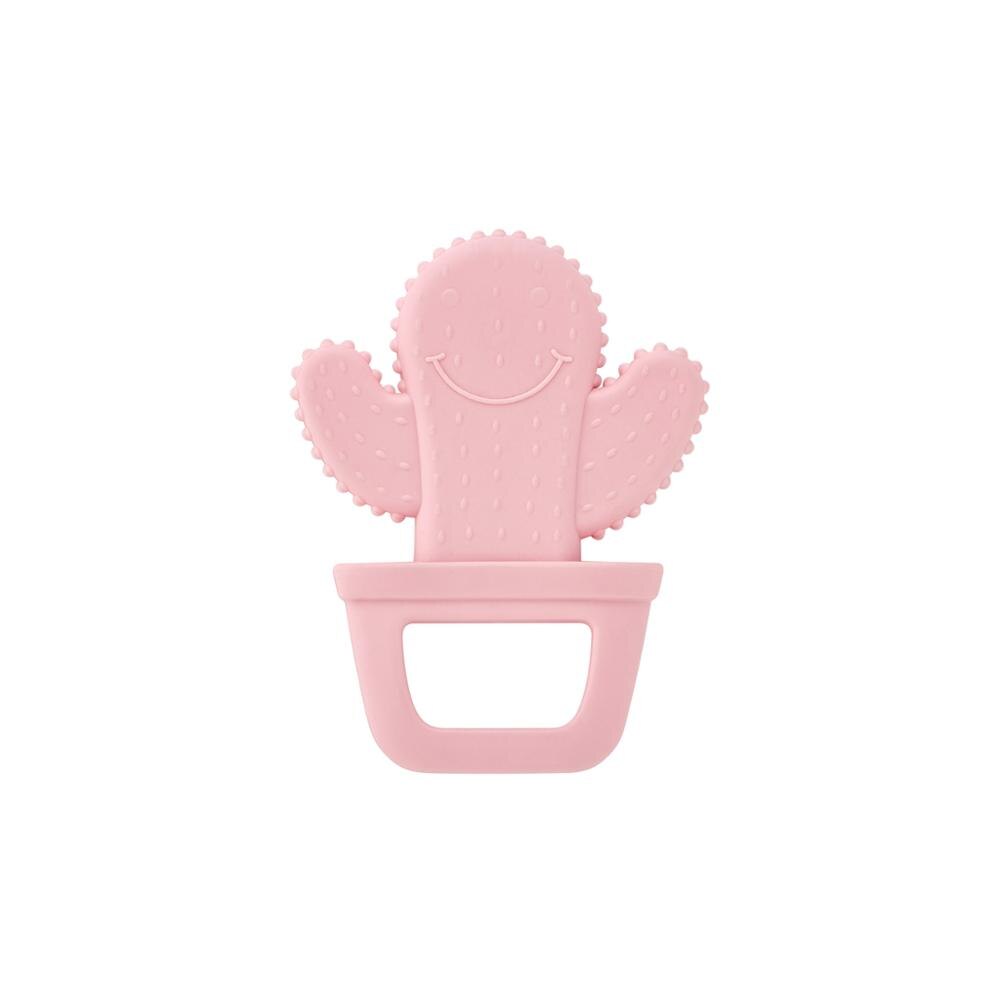 Baby Teether Cactus Toy: Pink