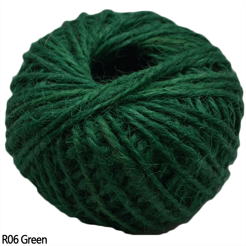 30 Meters Natural Burlap Hemp Rope Hessian Jute Cord for Wedding Party Wrapping Cords Thread DIY Scrapbooking Craft Decor: R06