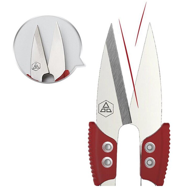 Tijera de hilo de acero inoxidable, tijeras para bordados y para coser, tijeras de corte y bordado de punto de cruz, tijeras de hilo en U para tela