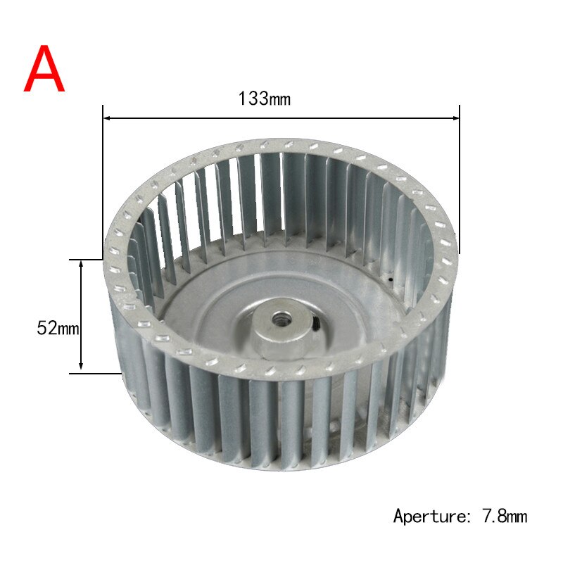 ID6mm 8mm Centrifugal Vane Motor Blades Fan Impeller shaft aluminum blower fan small blade wheel Multivane impeller