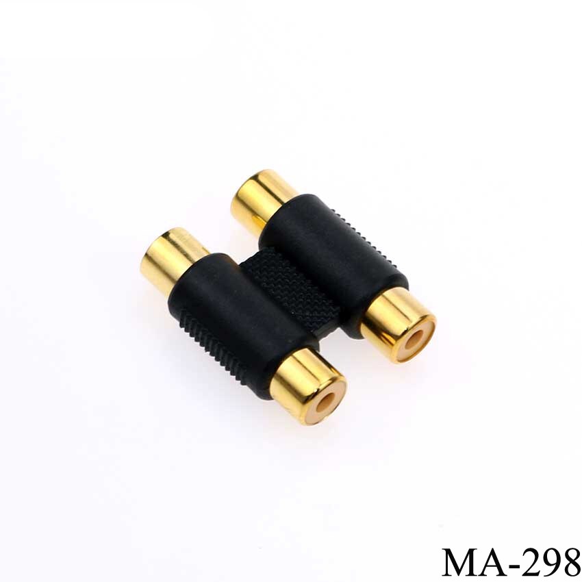 schnallen-buchse auf schnallen-buchse Audio- Video Kabel Jack Stecker Adapter Stecker RCA zu 2/3 RCA Jack: MA-298