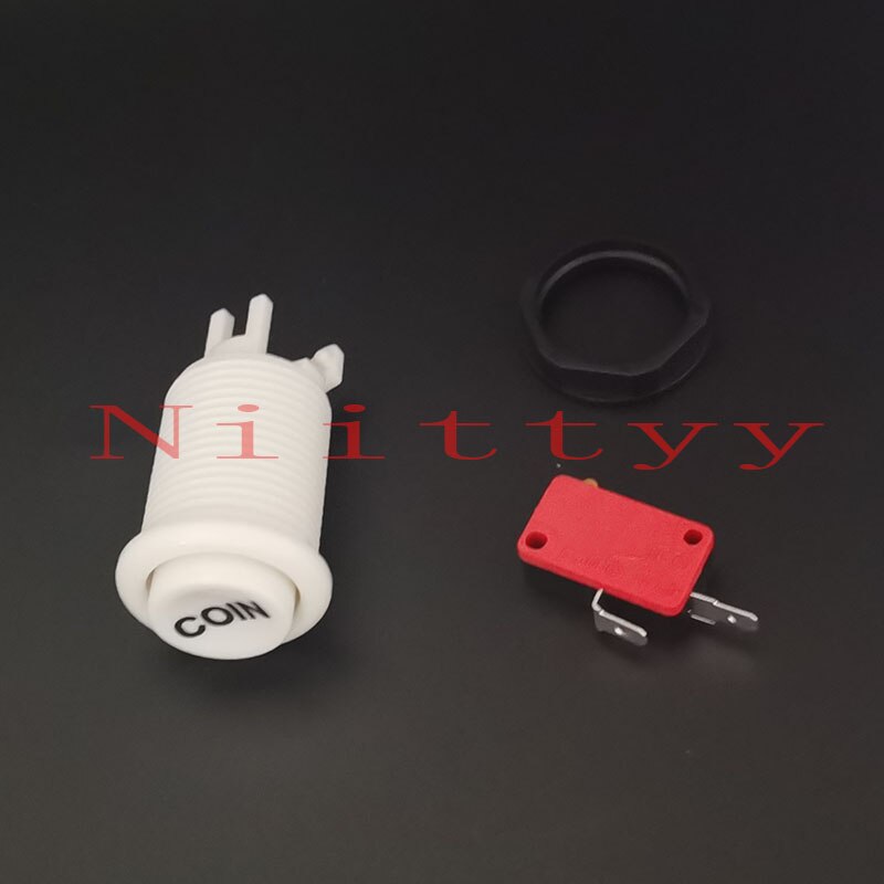 6pcs 28mm Mounting Hole Arcade push button American style 6 Color available For Arcade Game/Cocktail Happ: coin