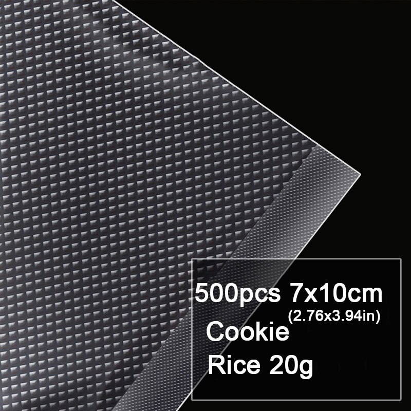 100pcs Kitchen Food Vacuum Sealer Bag Sous Vide Food Saver Storage Vacuum Packaging Bags Kitchen Accessories BPA-Free: 500pcs 7x10cm