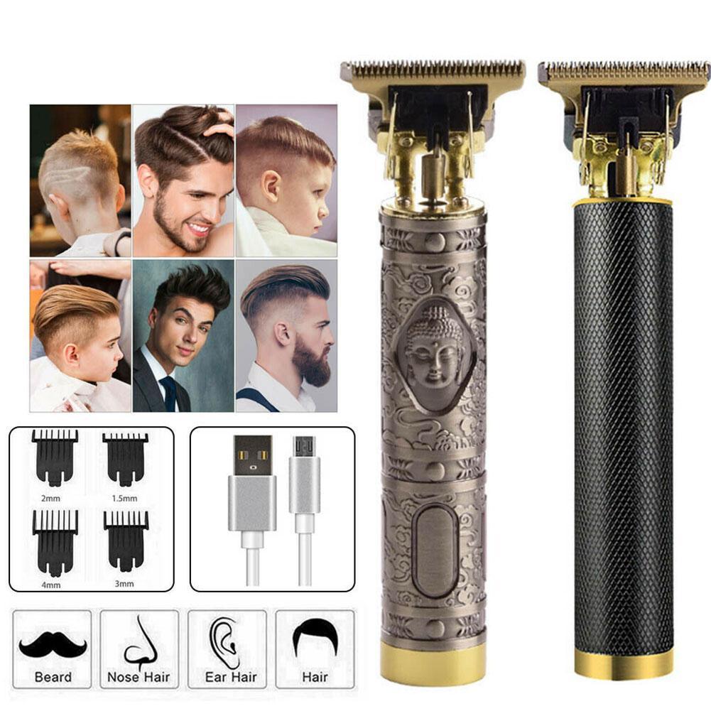 T Glatze Haar Mäher Wiederaufladbare Trimmer Haarschnitt Rasierer Rasieren T-outliner Cordless Cutter Maschine Männer Barber Vi H9R2