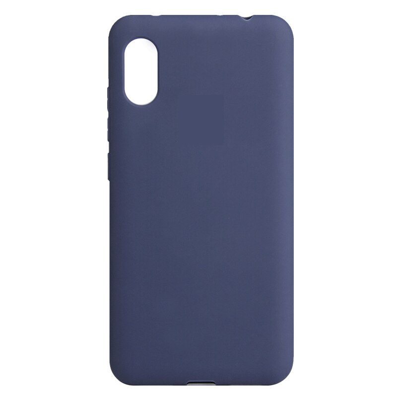 Voor Redmi 7A Case Voor Redmi7A 5.45 Inch Cover Matte Tpu Solid Cover Voor Xiaomi Redmi 7A Silicone Soft Case: blue