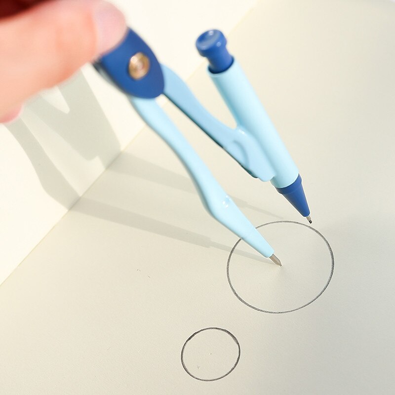 Drawing Compasses School Math Geometry Set Student Stationery with Lead Core Office School Supplies Drafting Tool