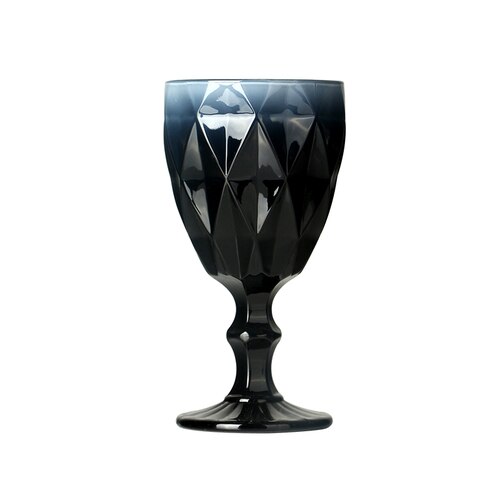 Europæisk stil farverigt rødvinsglas bægerreliefglas vintage juice glas vinglas: 310ml 4