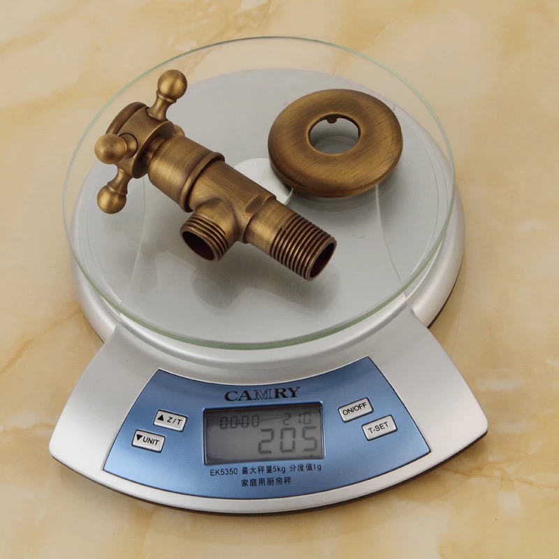 Bakala Brons Driehoek Klep Water Regelklep Antieke Driehoek Klep De Kraan Water Klep Riool