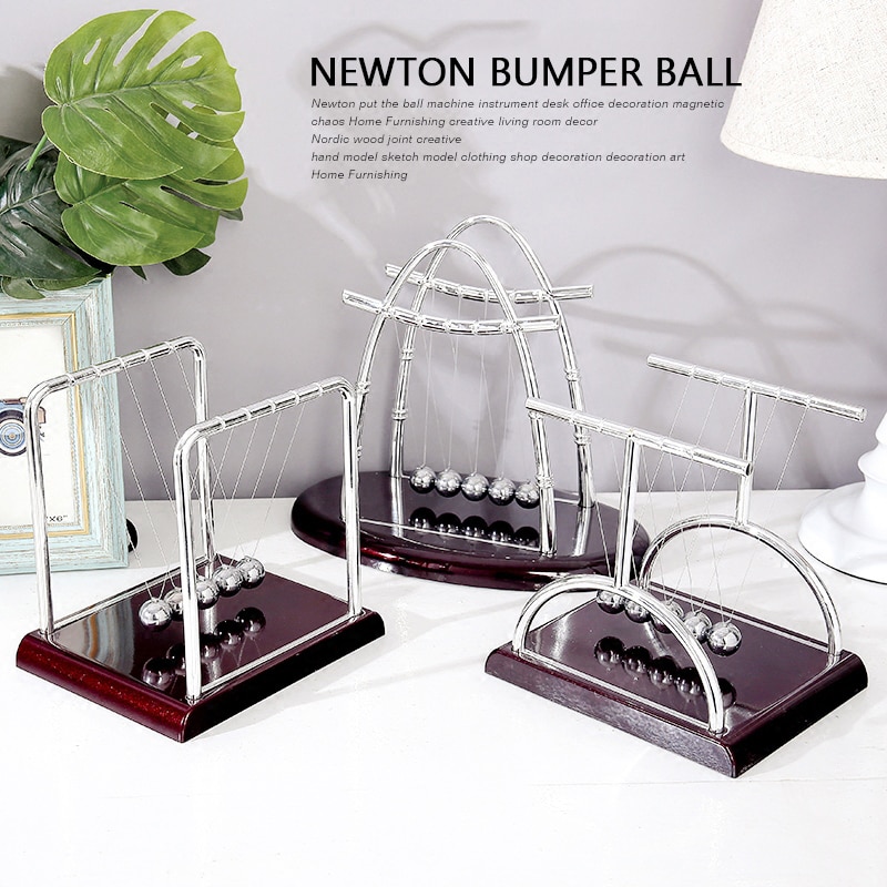 Bolas de péndulo de Newton para decoración de mesa de escritorio, bolas de péndulo de ciencias físicas, 1 Uds.
