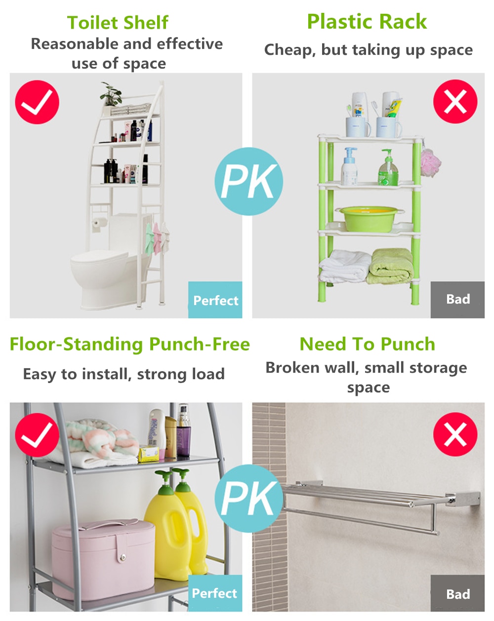 Storage Shelf Bathroom Space Saver Storage Shelf Over Toilet With Roll Holder And Towel HookKitchen Washing Machine Storage Hold