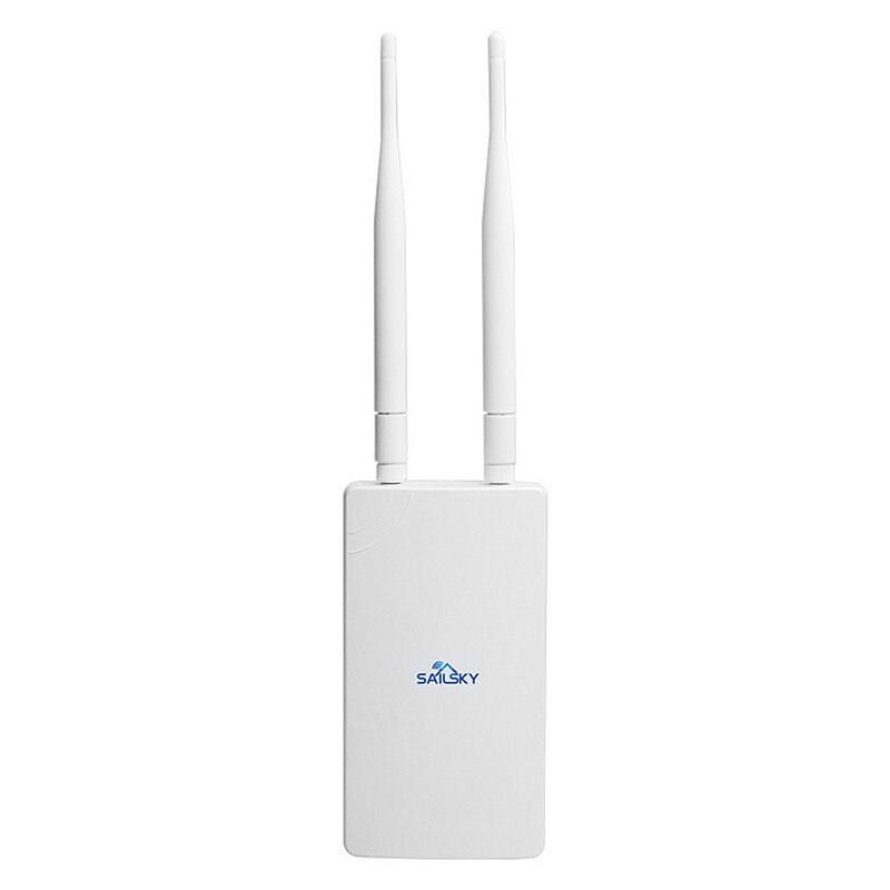 Sailsky Outdoor Wireless AP, Outdoor 300Mbps High Power Waterproof Routing Signal Covering Base Station AP(US Plug): Default Title