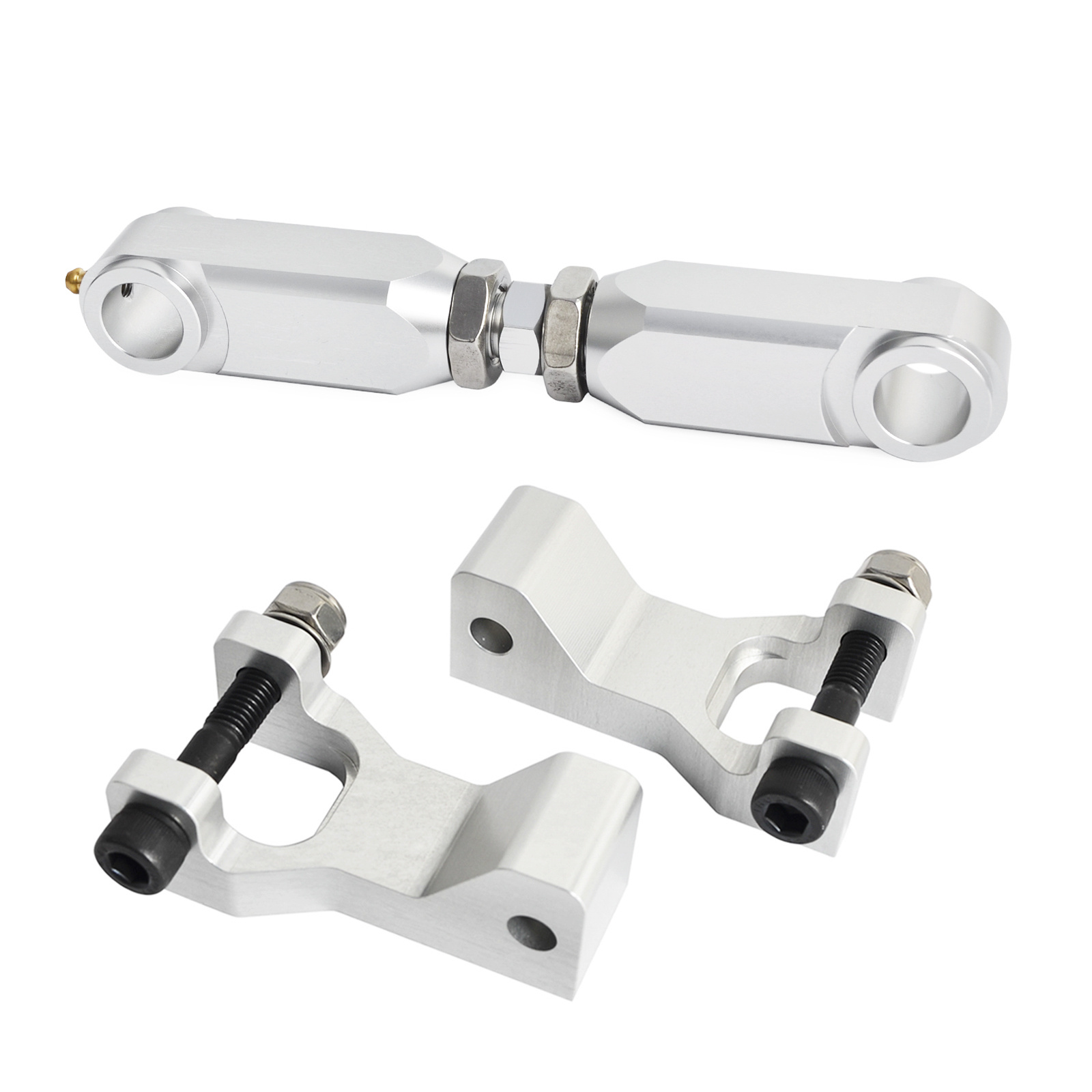 Atv senkesett foran og bak for yamaha raptor 350 2004 raptor 660 2001-2005 raptor 700 2006: Sølv