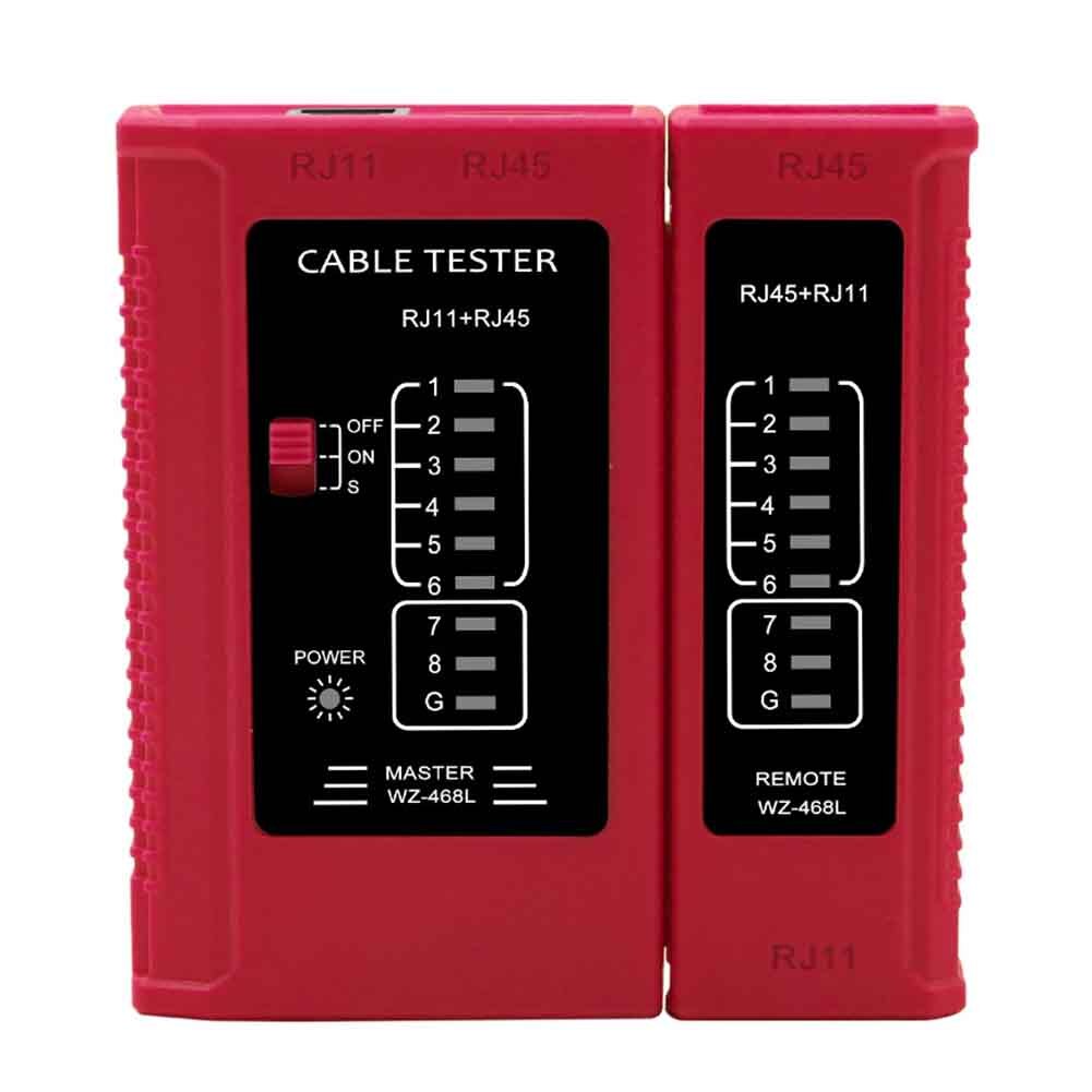 Battery Powered Repair Tool Ethernet Lan Wiring Problem Wide Use Home Office Connection Circuits Network Cable Tester RJ45 RJ11